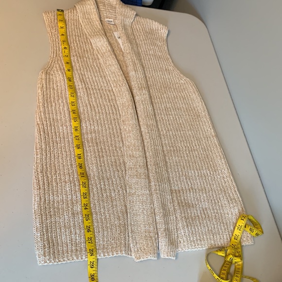 GAP Knit Open Front Cotton Sleeveless Sweater Vest - Picture 8 of 9